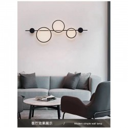 Aplica LED neagra 106CM 76W trei functii 3500 lm