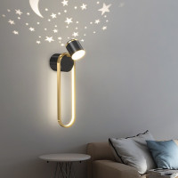 Aplica LED neagra cer instelat 35 wati cu trei functii