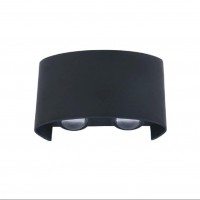 Aplica exterior LED 4W gri IP65 cu lumina calda 3000K