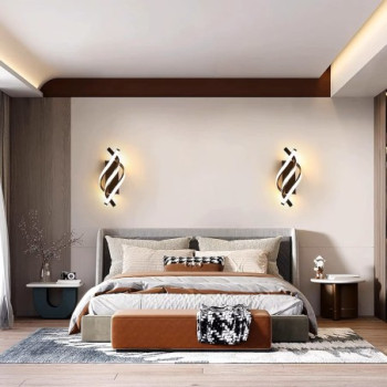 Aplica LED neagra 20 wati 1000 lm alb variabil