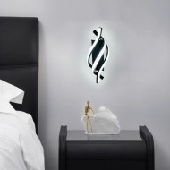 Aplica LED neagra 20 wati 1000 lm alb variabil
