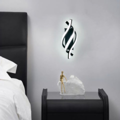 Aplica LED neagra 20 wati 1000 lm alb variabil