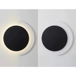 Aplica LED neagra cu trei functii