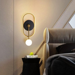 Aplica auriu-negru cu trei functii 36 w