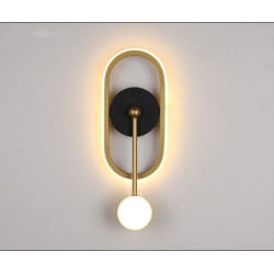 Aplica auriu-negru cu trei functii 36 w
