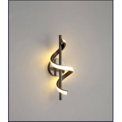 Aplica LED perete 10 wati neagra cu 3 functii de lumina