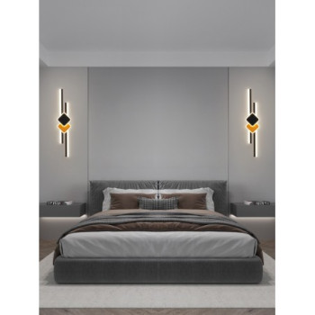 Aplica LED 60 wati neagra cu 3 tipuri de lumina