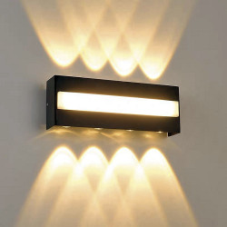 Aplica exterior 16W IP65 alb cald iluminat fatada