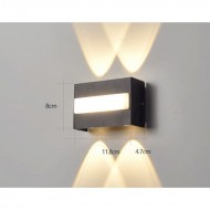 Aplica exterior LED 8W IP65 cu 5 surse lumina calda