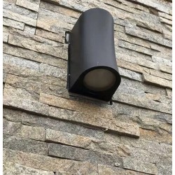 Aplica perete exterior 6W LED IP65 gri lumina alb cald