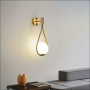 Aplica gold cu glob sticla si dulie E14
