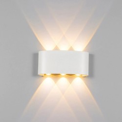 Aplica exterior LED 6W alba IP65 pentru iluminat fatada
