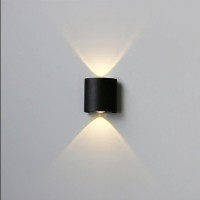 Aplica exterior LED 2W gri IP65 cu lumina calda 3000K