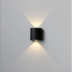 Aplica exterior LED 2W gri IP65 cu lumina calda 3000K