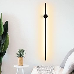 Aplica LED neagra 60 cm 22 w cu 3 tipuri de lumina