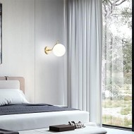 Aplica gold glob alb mat fasung E27