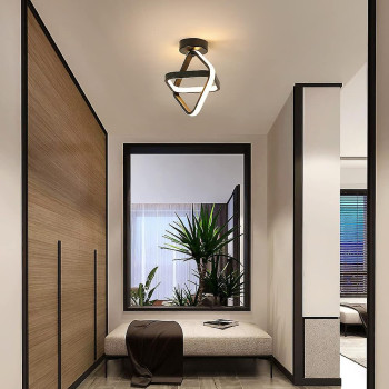 Plafoniera LED maro doua patrate alb variabil 26 w
