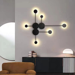 Aplica LED neagra lumina calda neutra rece 60w 2000lm
