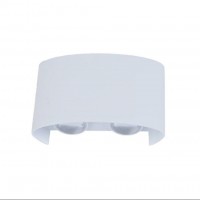 Aplica exterior LED 4W alba IP65 cu lumina calda 3000K