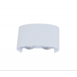 Aplica exterior LED 4W alba IP65 cu lumina calda 3000K