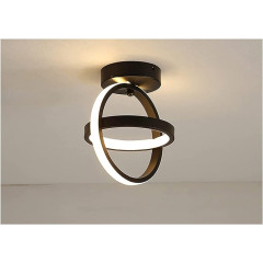 Plafoniera LED maro doua cercuri alb variabil 26 w