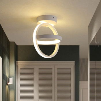 Plafoniera LED alba doua cercuri alb variabil 26 w
