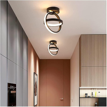 Plafoniera LED maro doua cercuri alb variabil 26 w