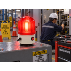 Lampa avertizare luminoasa si sonora 105 dB, acumulator 2000mAh, magnet, ND-10J-B