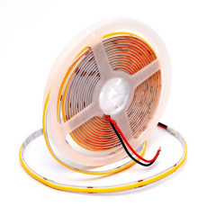 Banda led cob 24v galbena 8mm 11W/m IP20 5m