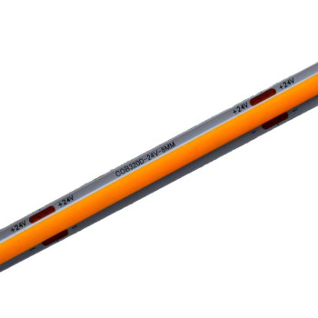 Banda led cob 24v galbena 8mm 11W/m IP20 5m