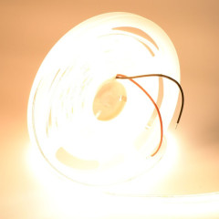 Banda led cob 24v 8mm 11W/m alb cald 3500K 5m