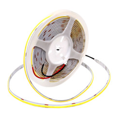 Banda led cob 24v 8mm 11W/m alb cald 3500K 5m