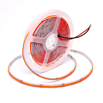 Banda led cob 24v roz 8mm 11W/m IP20 5m
