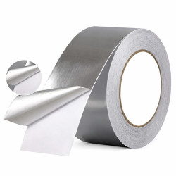 Banda adeziva aluminiu 48mm x 30m, 50 microni, rezistenta UV si apa