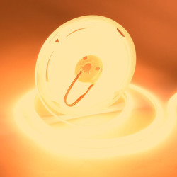 Banda led cob 24v 5mm 9W/m alb cald 3500K 5m