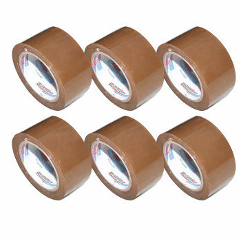 Banda adeziva maro 45mm x 90 yarzi, set 6 role