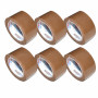Banda adeziva maro 45mm x 90 yarzi, set 6 role