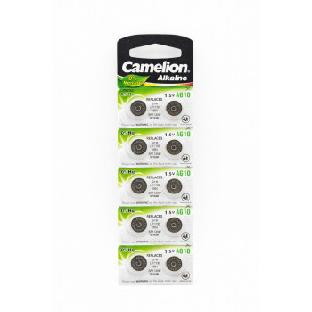 Baterii AG10 Camelion alcaline set 10 buc pentru ceasuri
