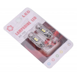 Bec led T10 pozitie auto, set 2 bucati, 12V, Canbus