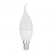Bec flacara E14 LED alb rece 6500K pentru interior IP20