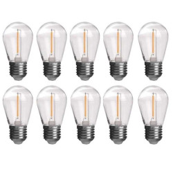 Becuri ghirlanda E27 2W 3000K pentru decor interior set 10 buc