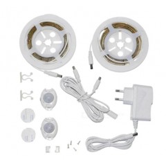 Banda led dormitor cu senzor miscare si lumina calda, 2x1.2m