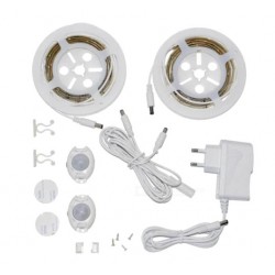 Banda led dormitor cu senzor miscare si lumina calda, 2x1.2m