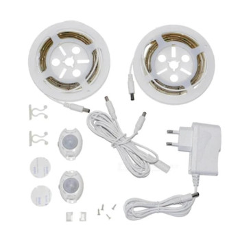 Banda led dormitor cu senzor miscare si lumina calda, 2x1.2m