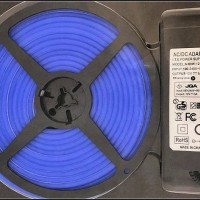 Kit Neon flex LED 12V albastru 5m IP65