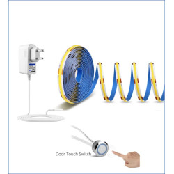 Banda LED COB 320 buc-m 2 ml pentru bucatarie cu transformator si buton touch dimabil