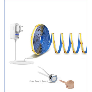Banda LED COB 320 buc-m 2 ml pentru bucatarie cu transformator si buton touch dimabil