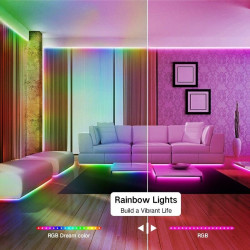 Banda led digitala WS2811 RGB 5m cu controler si aplicatie