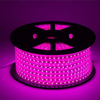 Banda LED magenta 220V IP65 60led/m 6W fara adeziv