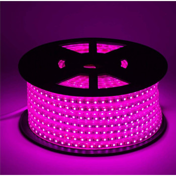 Banda LED magenta 220V IP65 60led/m 6W fara adeziv